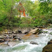 کلبه چوبی امیر دربست|اجارهٔ کوتاهمدت ویلا و باغ|اسالم, |دیوار