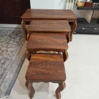 میز جلومبلی و ۳عدد عسلی|مبلمان خانگی و میز عسلی|گنبد کاووس, |دیوار