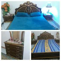 تخت ودو عد پاتختی به همراه دراور و اینه