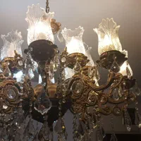 لوستر آلومینیوم روکش برنز سیاه قلم