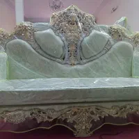 یک سرویس مبل ۹ نفره استیل|مبلمان خانگی و میز عسلی|تهران, شهرک طالقانی|دیوار