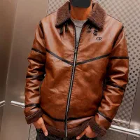 کاپشن بوفالو اصل چرم XL