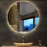 آینه گرد بک لایت آینه قدی دفرمه