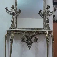 ایینه شمعدون برنجی