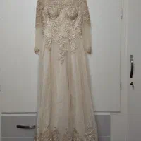 لباس شب نباتی سایز 36، ژیفون دار