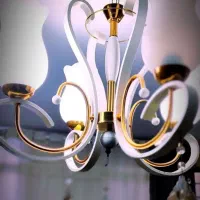 لوستر چهار شعله|لوستر و چراغ آویز|مشکین‌دشت, |دیوار