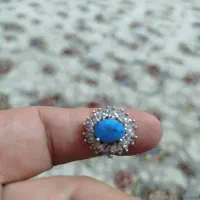 انگشتر نقره بسیار زیبا فیروزه اصل نیشابور