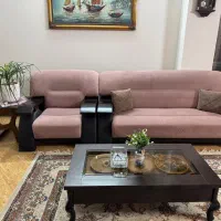 مبل۷ نفره جنسچوب پارچه بدون خط خش بسیار تمیز|مبلمان خانگی و میز عسلی|نیشابور, تختی|دیوار