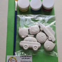 پک مجسمه هنری رنگ آمیزی کودک و بزرگسال