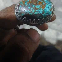 فروش انگشتر نقره فیروزه نیشابوری عنکبوتی