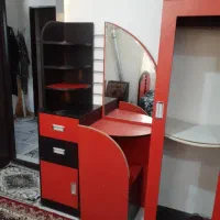 تخت تک نفره با تشک،کمد لباس ویترین میز آرایش|تخت و سرویس خواب|خشکبیجار, |دیوار