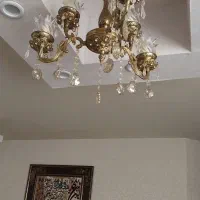 لوستر برنز سه شاخه 6 شعله