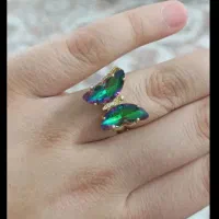 انگشتر پروانه ای کریستالی ۶۵ تومن|زیورآلات و اکسسوری|تهران, شکوفه|دیوار