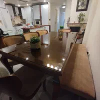 میز.صندلی 8نفره چوبی
