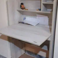 میز تحریر پر کاربرد ولی کم جا به همراه صندلی|میز تحریر و کامپیوتر|قم, بکایی|دیوار