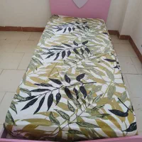 تخت دخترانه نوجوان سالم با تشک به همراه دوتا کشو