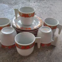 فنجان نعلبکی قدیمی اصل ژاپن استفاده نشده|ظروف سرو و پذیرایی|چالوس, |دیوار