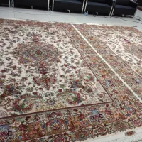 فرش دستبافت ۹متری چله ابریشم ۵۵رج خطیبی تبریز|فرش|قزوین, |دیوار