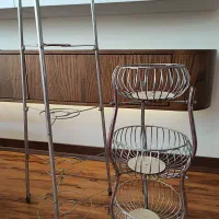 سبد سیب زمینی پیاز و استند قابلمه و ماهیتابه