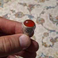 انگشتر عقیق یمنی پرتقالی|جواهرات|قزوین, |دیوار