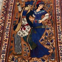 ۱عدد قالیچه  دستبافت بسیار زیبا قدیمی