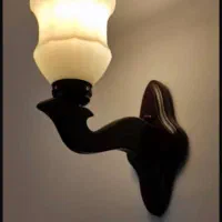 لوستر ۵ شاخه چوبی نو|لوستر و چراغ آویز|کرج, گلشهر|دیوار