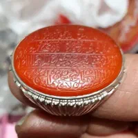 انگشتر خطی عقیق یمنی|کلکسیون اشیاء عتیقه|قم, ارم|دیوار