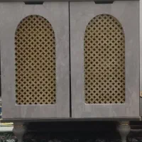 آینه کنسول حصیری ست