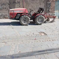 شخم زدن با تراکتور باغی