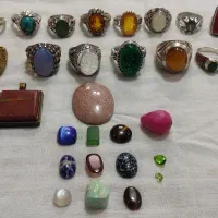 تعدادی‌انگشتر‌و‌نگین‌انگشتر‌و‌گردنبند|جواهرات|سمنان, |دیوار