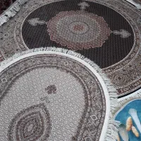 فرش آشپزخانه بیضی ماهی کرم سلطان ۱۵۰×۱۰۰