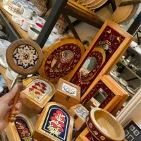 آینه های چوبی (ترکیب چوب و فرش)