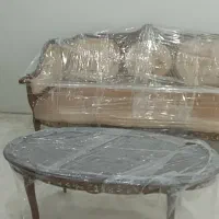 مبل استیل تمام چوب کلاسیک9نفره.میز ناهارخوری8نفره|مبلمان خانگی و میز عسلی|تهران, سازمان برنامه شمالی|دیوار