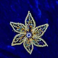 منجوق دوزی و جواهر دوزی لباس|لباس|لردگان, |دیوار