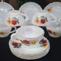 بلور رنگی سبز قدیمی دیس انارخوری میوه خوری نعلبکی