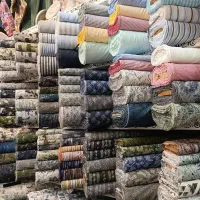 پارچه لباسی شانتون، کنف و ... متری 128 تومان مان