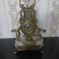 شمعدان وساعت برنجی