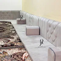 پشتی خلیجی زیدوندی کد ۲۸۳۷۲ پرده رایگان ببر|مبلمان خانگی و میز عسلی|اهواز, کمپلو جنوبی|دیوار