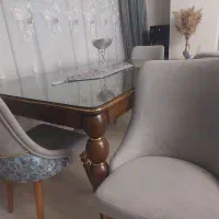 میزناهارخوری چوبی۶نفره استفاده نشده زیبا وبادوام