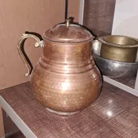 سینی پارچ کاسه مسی هاون برنجی
