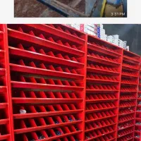 پالت پیچ ومهره و اتصالات در طرح‌و‌رنگ مختلف