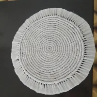 گلدون،رومیزی و زیربشقابی مکرومه|پرده، رانر، رومیزی|قزوین, |دیوار