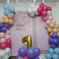 ریسه بادکنک و بنرگل و پروانه