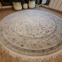 فرش نه۹مترایتاتیس گل برجسته طوسی ریزنقش