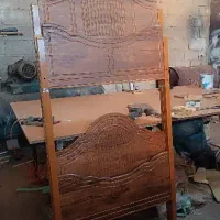 تخت دوطبقه دورنگ|تخت و سرویس خواب|تبریز, |دیوار