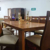 میز ناهارخوری ۸ نفره چوب گردو بدون صندلی