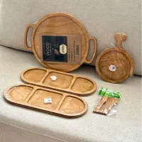 تعدادی وسایل نو چوبی و کریستال چک|ظروف سرو و پذیرایی|کرج, کوی کارمندان جنوبی|دیوار