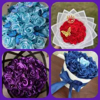 گل رز روبانی