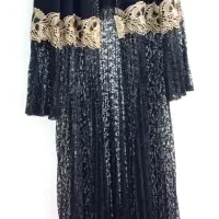 مانتو مجلسی بلند، مشکی ،دو تیکه|لباس|قم, باجک یک|دیوار