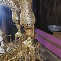 آینه شمعدان ۴۲ سال پیش|بوفه، ویترین، کنسول|اصفهان, خلیل آباد|دیوار